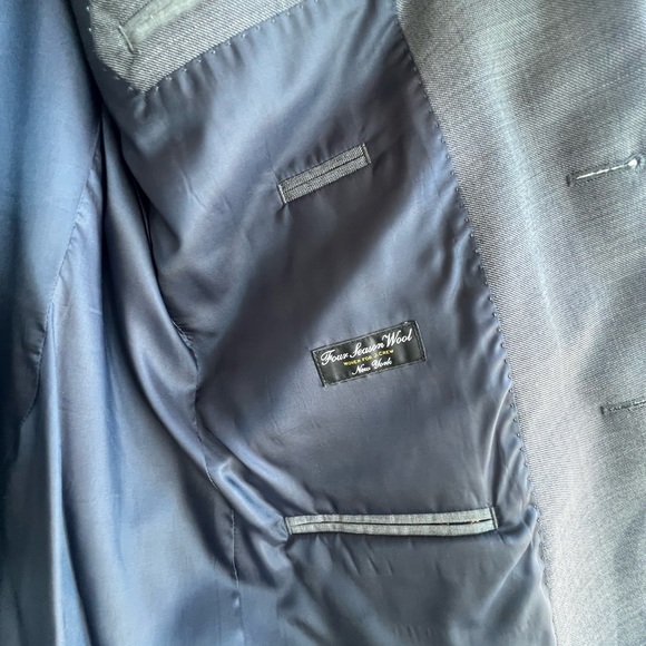 J.Crew Slim fit Ludlow suit. Both jacket and pants gray blue color - Picture 5 of 9